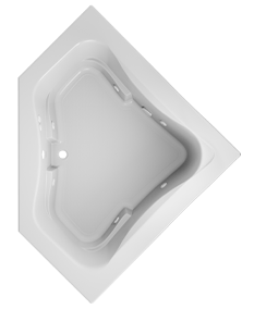 Signature Corner Bath With Whirlpool Experience in White