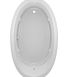 Riva Oval bath With Whirlpool Experience in White