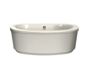 Modena Freestanding Bath with Whirlpool Experience in Oyster