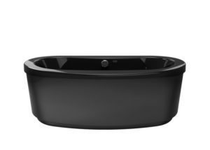 Modena Freestanding Bath with Whirlpool Experience in Black