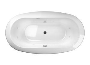 Modena Freestanding Bath with Whirlpool Experience in White