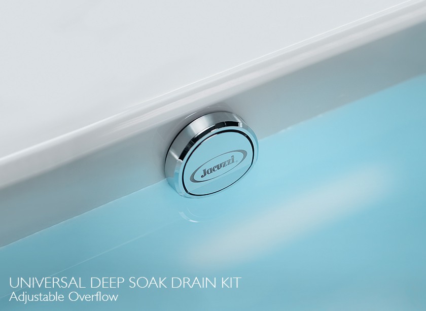 Universal Deep soak Drain Kit In Chrome
