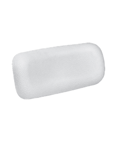 9' Small Curved Neck Pillow in White