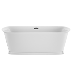 Delicato Freestanding Bath in Poloished Chrome