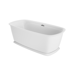 Delicato Freestanding Bath in White