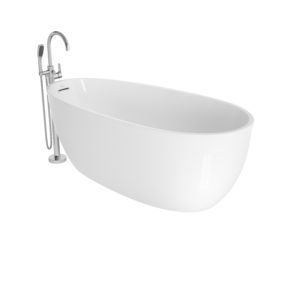 Stretto 59'x30 Freestanding Bath in White