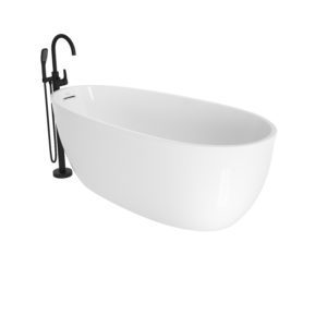 Stretto 59x30 Freestanding Bath in White